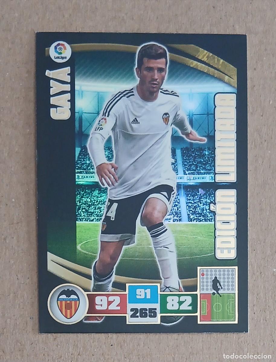 Cromos de f&uacute;tbol: CROMO GAY&Aacute; VALENCIA EDICI&Oacute;N LIMITADA ADRENALYN XL 2015-2016. Nuevo.