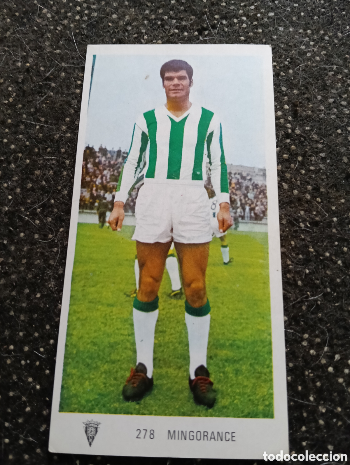 Cromos de f&uacute;tbol: N&deg; 278 Mingorance C&oacute;rdoba Ruiz Romero 1971-1972. 71-72. Nunca pegado