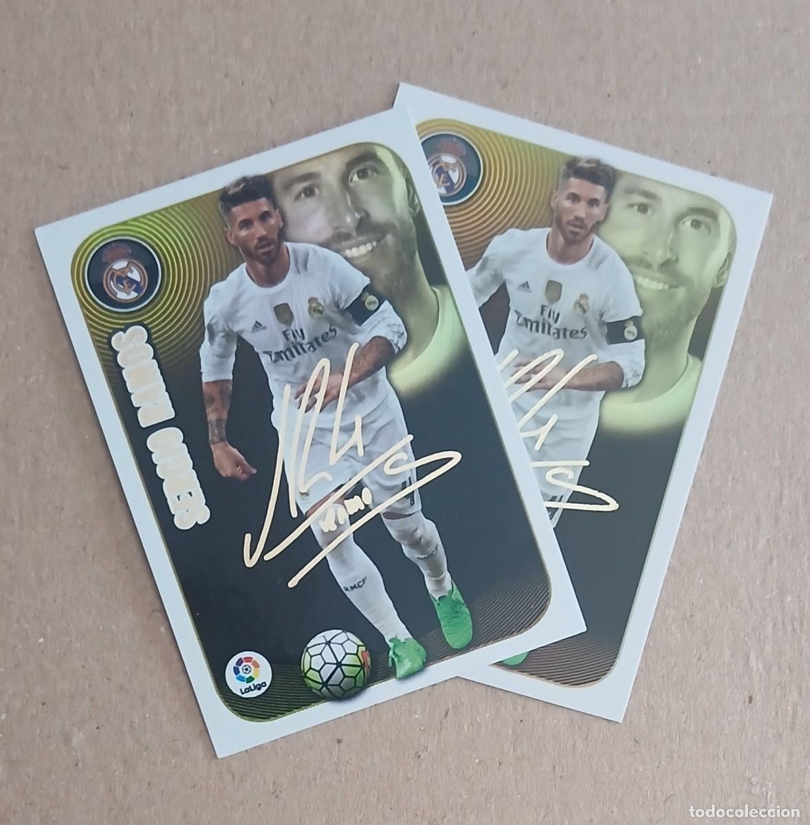 Cromos de f&uacute;tbol: CROMO n&ordm; 15 SERGIO RAMOS SERIE ORO DOBLE VERSI&Oacute;N EDICIONES ESTE 2016-2017 DE PANINI. Nuevos.