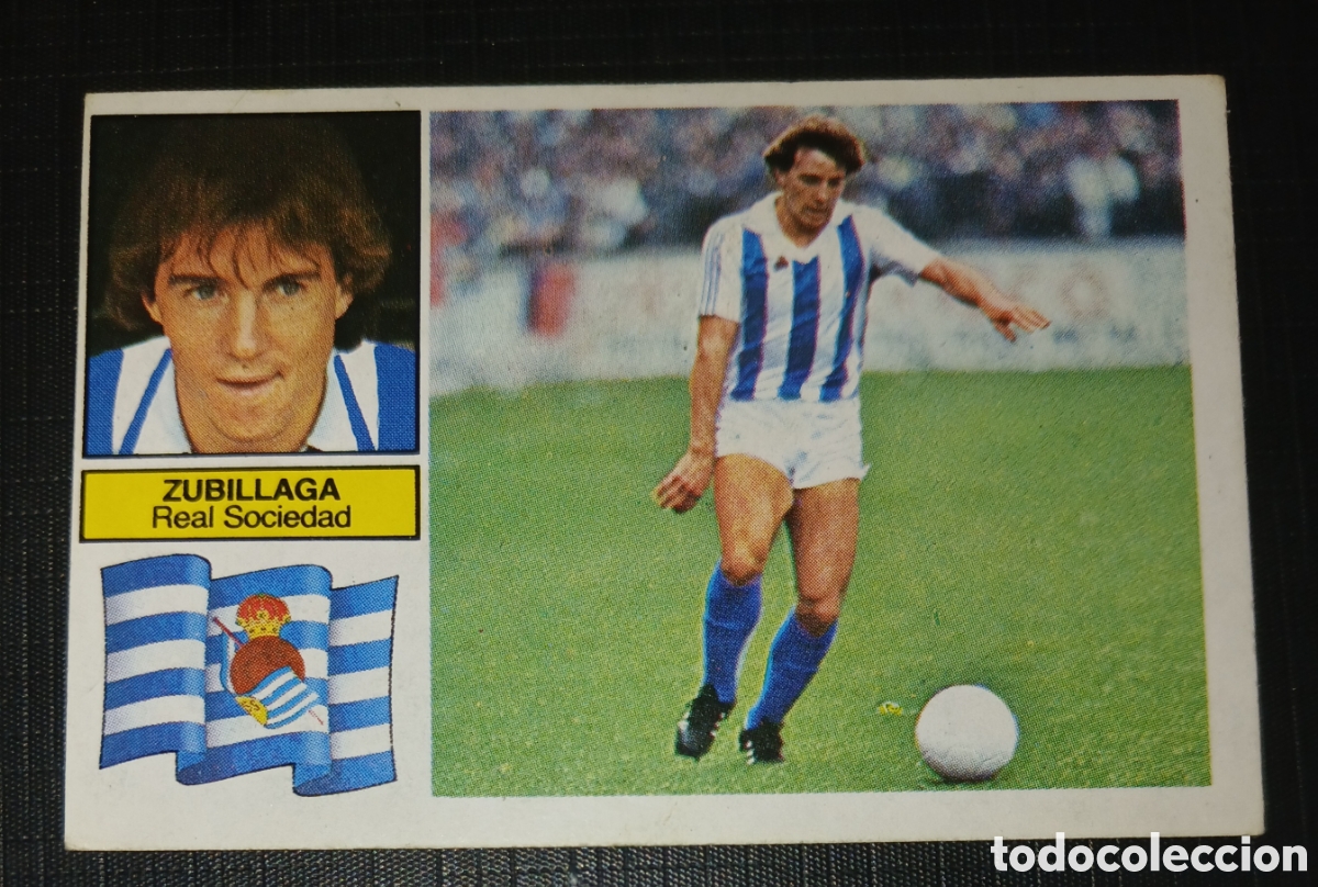 Cromos de f&uacute;tbol: Cromo Zubillaga - Real Sociedad - Liga 82 83 / 1982 1983 - Ed. Este