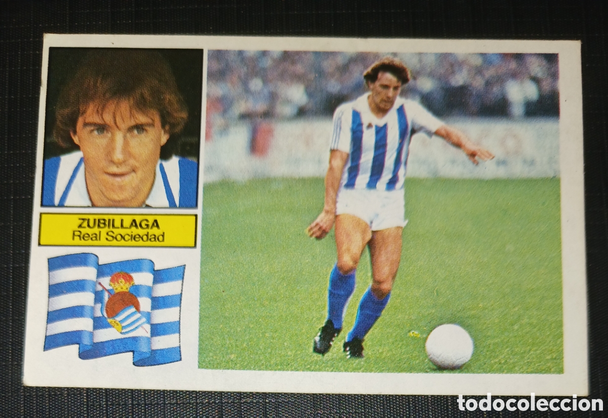 Cromos de f&uacute;tbol: Cromo Zubillaga - Real Sociedad - Liga 82 83 / 1982 1983 - Ed. Este