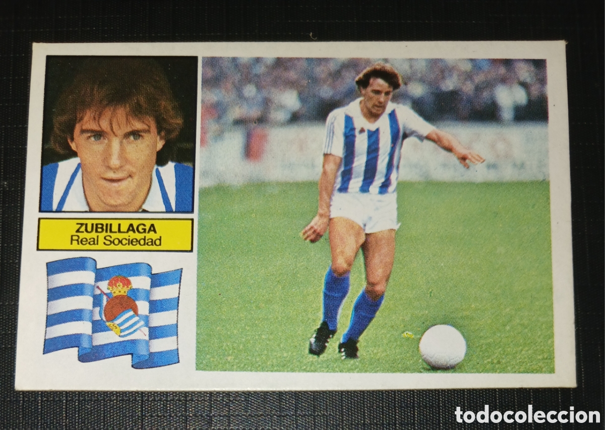 Cromos de f&uacute;tbol: Cromo Zubillaga - Real Sociedad - Liga 82 83 / 1982 1983 - Ed. Este
