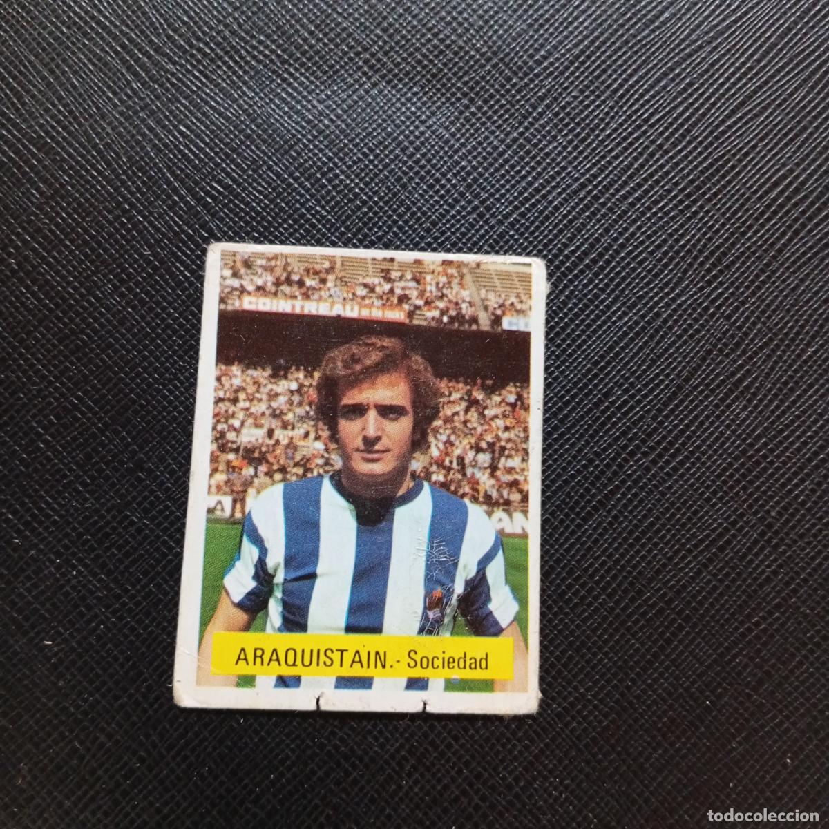 Cromos de f&uacute;tbol: ARAQUISTAIN REAL SOCIEDAD FINI 1975 1976 CROMO FUTBOL LIGA 75 76 - DESPEGADO - A124 PG316