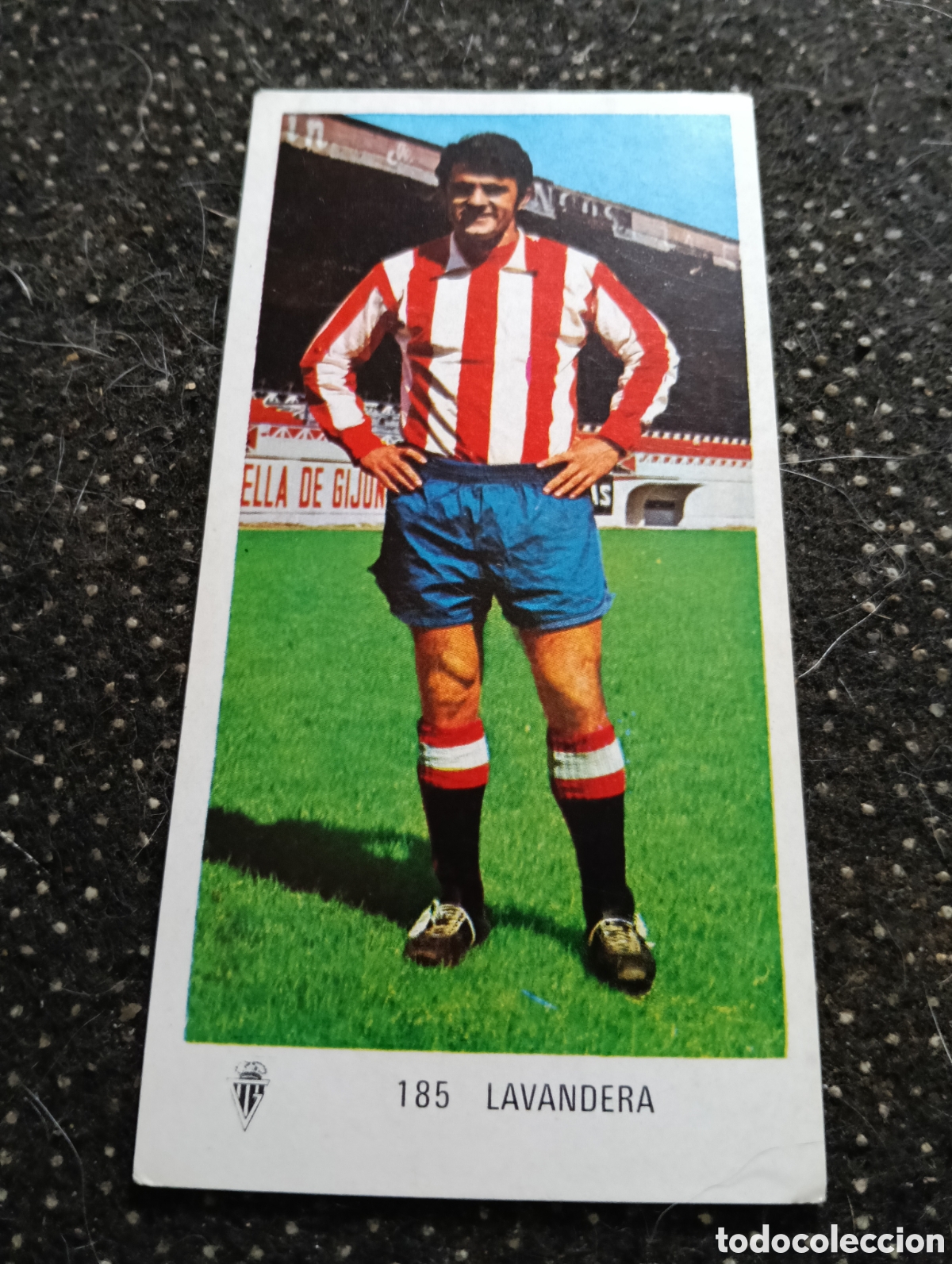 Cromos de f&uacute;tbol: N&deg; 185 Lavandera Sporting de Gij&oacute;n Ruiz Romero 1971-1972. 71-72. Nunca pegado