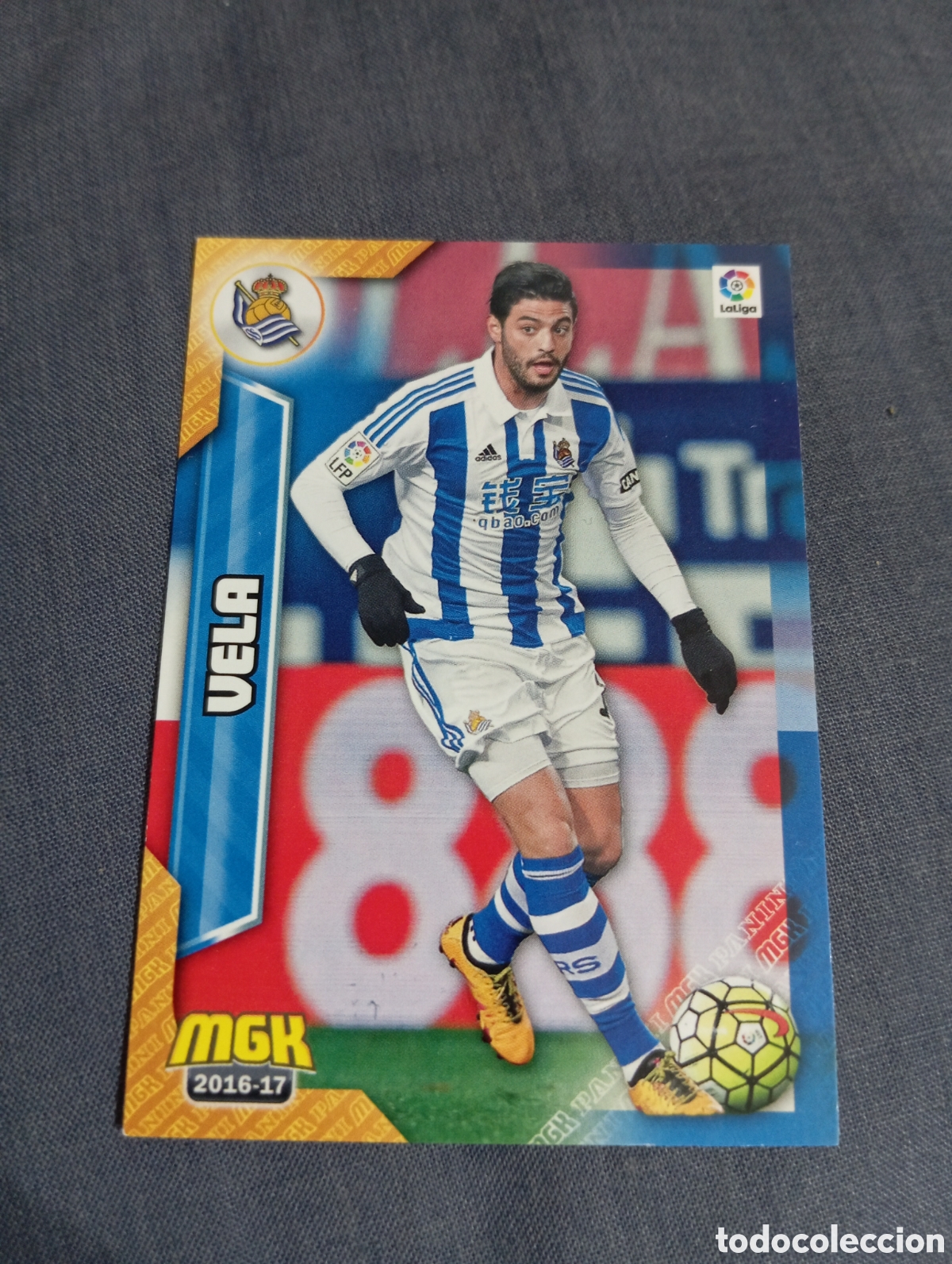 Cromos de f&uacute;tbol: Vela Real Sociedad n&deg;423 / PANINI MEGACRACKS 2016/2017