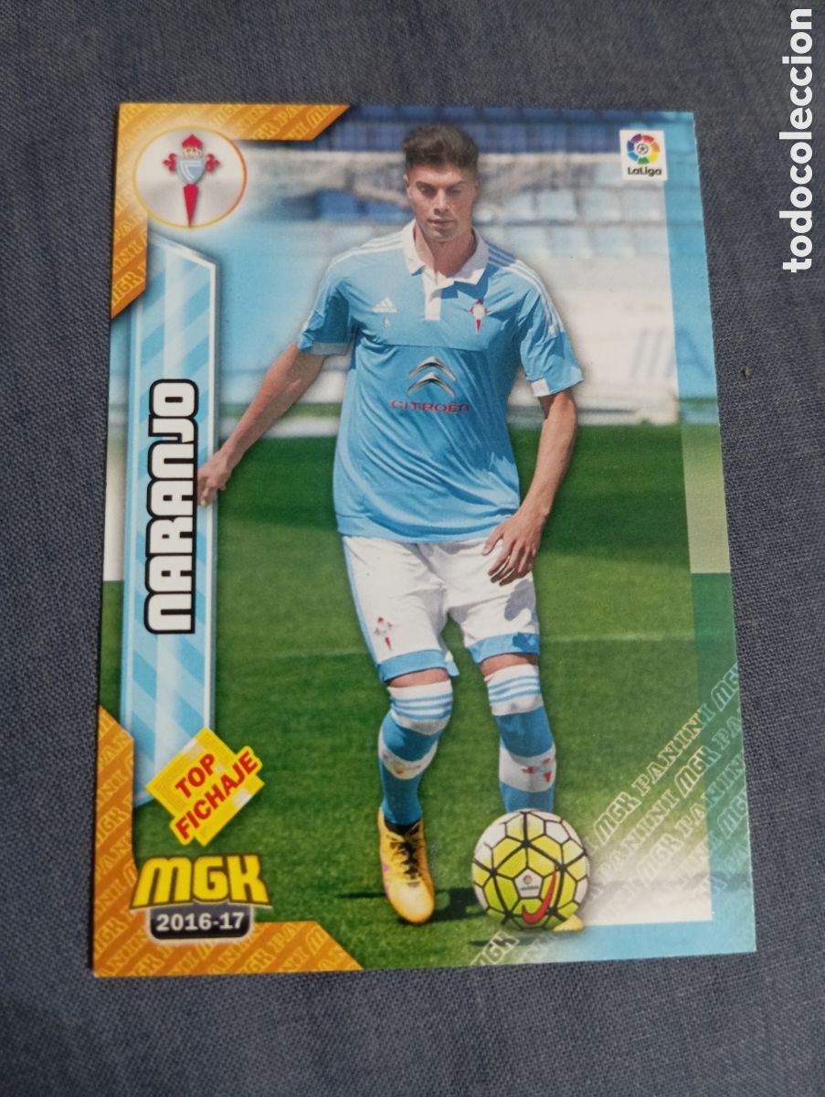 Cromos de f&uacute;tbol: Naranjo Celta de Vigo TOP FICHAJE n&deg;157 / PANINI MEGACRACKS 2016/2017