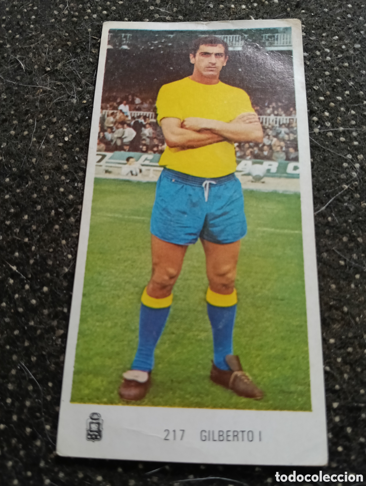 Cromos de f&uacute;tbol: N&deg; 217 Gilberto I Las Palmas Ruiz Romero 1971-1972. 71-72. Nunca pegado