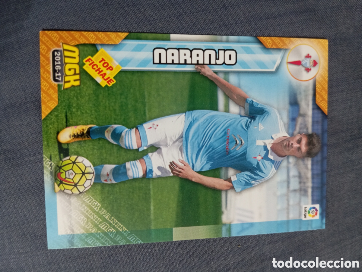 Cromos de f&uacute;tbol: Naranjo Celta de Vigo TOP FICHAJE n&deg;157 / PANINI MEGACRACKS 2016/2017