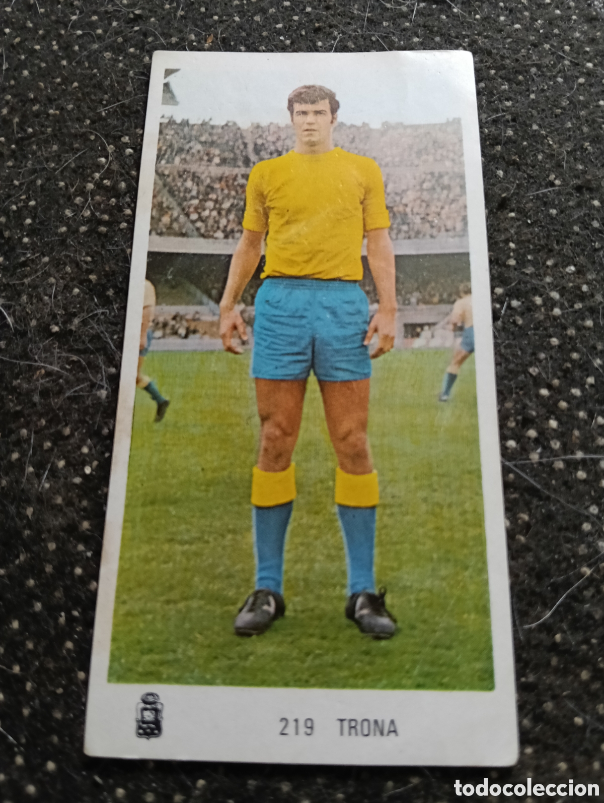 Fu&szlig;ball-Sticker: N&deg; 218 Trona Las Palmas Ruiz Romero 1971-1972. 71-72. Nunca pegado