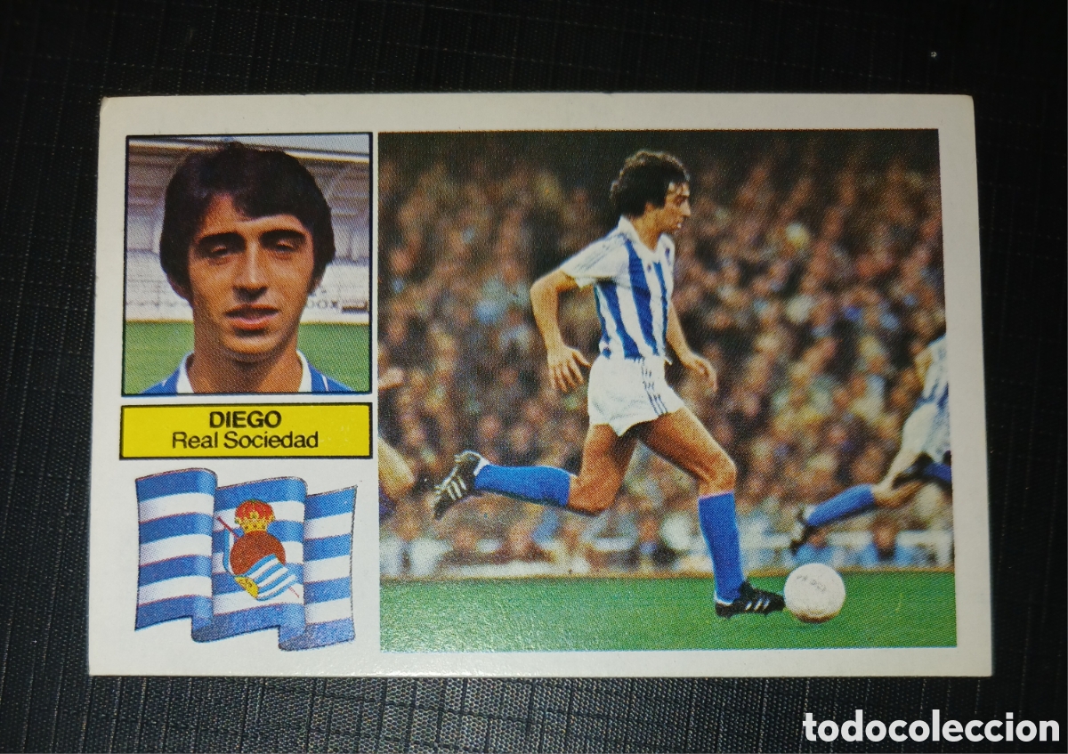 Cromos de Futebol: Cromo Diego - Real Sociedad - Liga 82 83 / 1982 1983 - Ed. Estesin pegar
