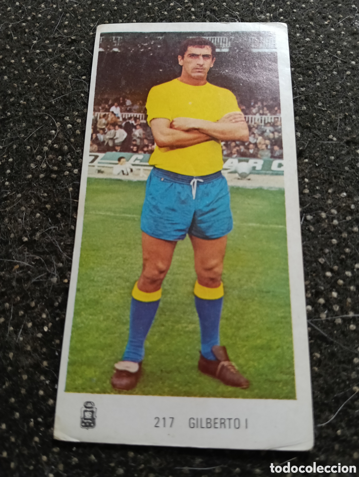 Cromos de Futebol: N&deg; 217 Gilberto I Las Palmas Ruiz Romero 1971-1972. 71-72. Nunca pegado