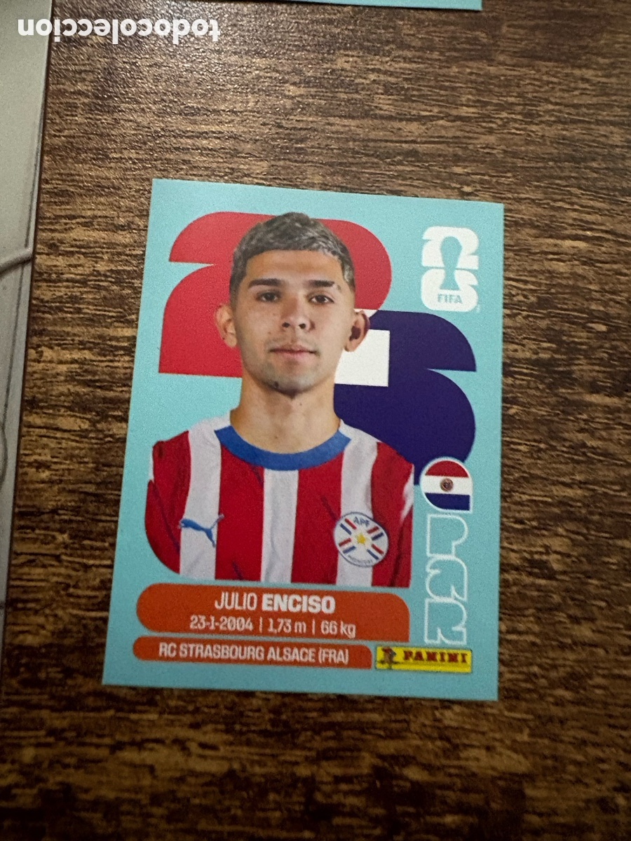Cromos de f&uacute;tbol: ENCISO PARAGUAY PAR 15 MUNDIAL F&Uacute;TBOL 2026 FIFA WORLD CUP PANINI SIN PEGAR PEDIDO M&Iacute;NIMO 3&euro;