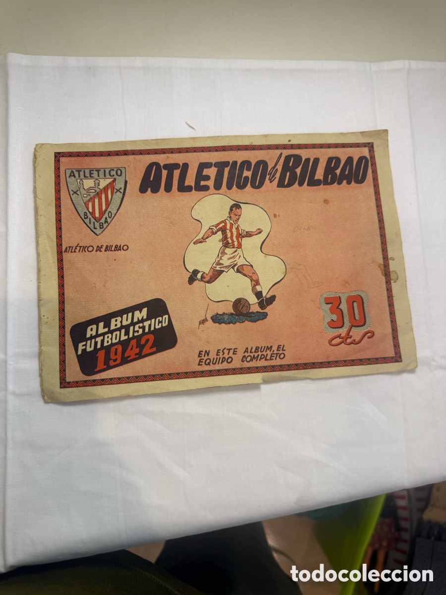 Cromos de f&uacute;tbol: ATHLETIC CLUB DE BILBAO - Album futbolistico 1942, - Editorial Cisne