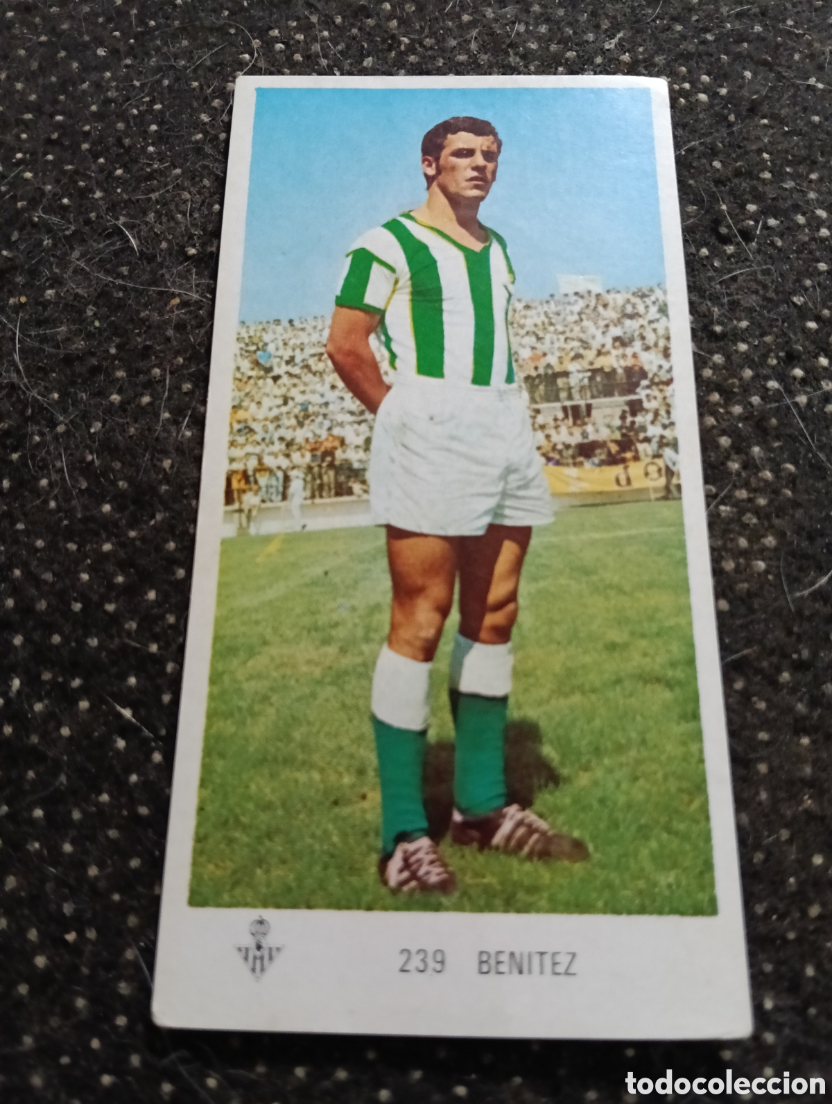 Cromos de f&uacute;tbol: N&deg; 239 Ben&iacute;tez Real Betis Ruiz Romero 1971-1972. 71-72. Nunca pegado