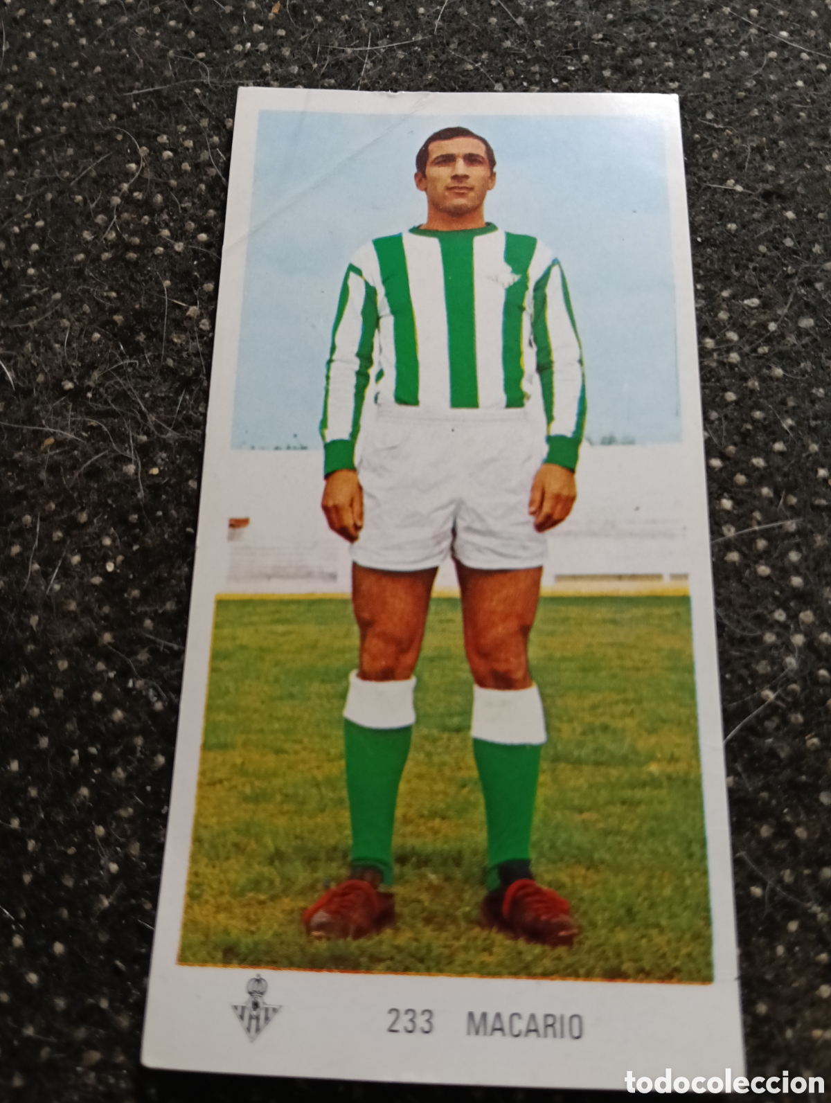 Football Stickers: N&deg; 233 Macario Real Betis Ruiz Romero 1971-1972. 71-72. Nunca pegado