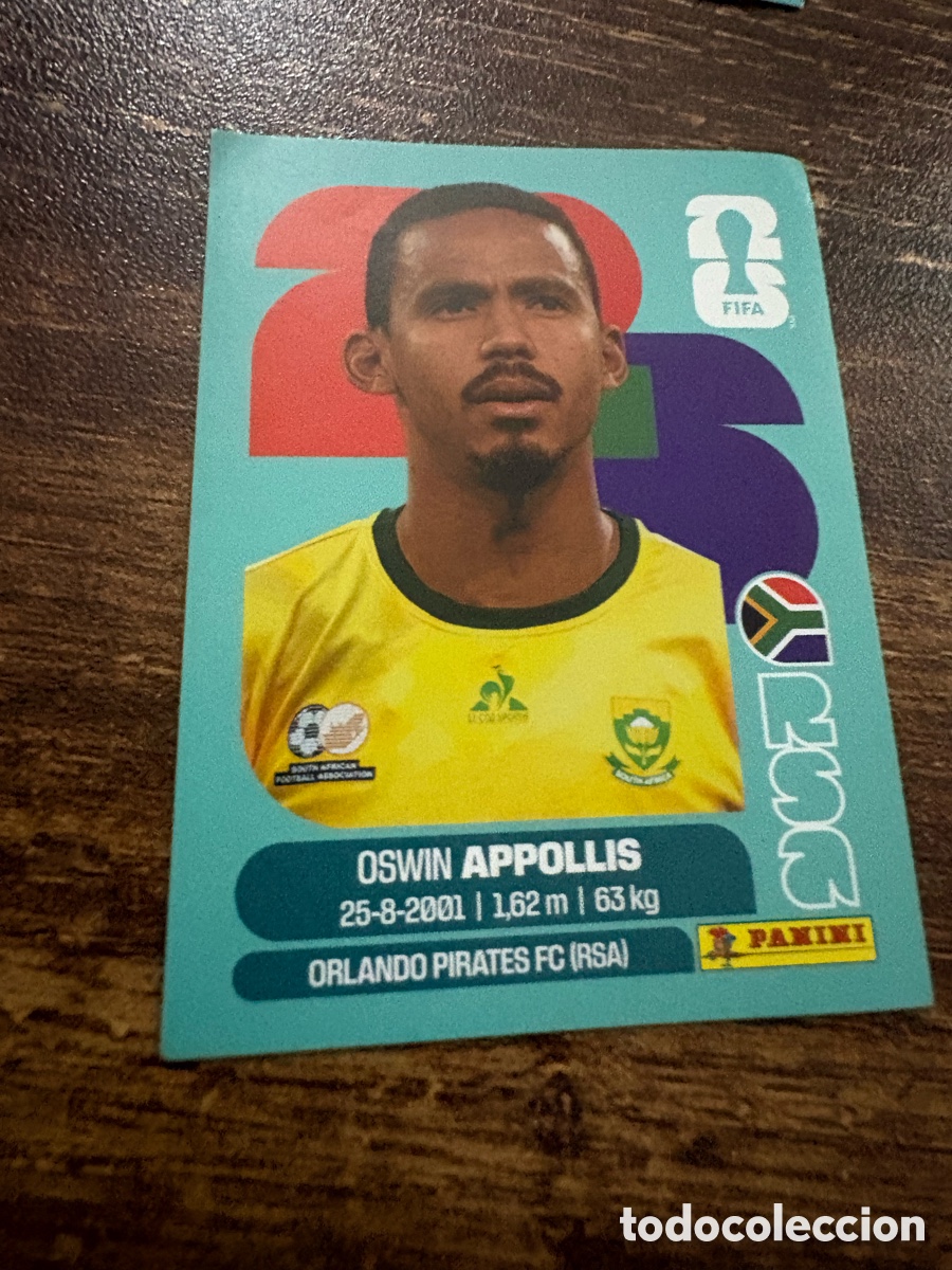 Football Stickers: CROMO PANINI MUNDIAL WORLD CUP 2026 - RSA20 RSA 20 - APPOLLIS - SUD&Aacute;FRICA