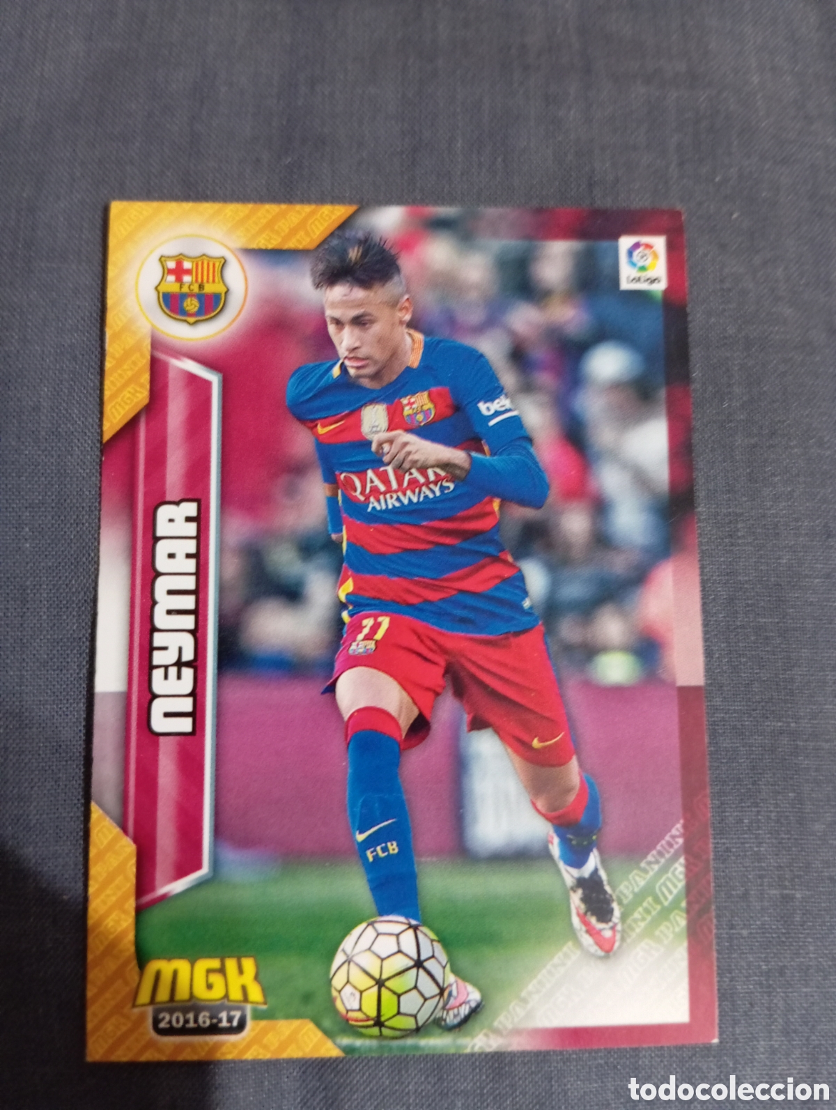 Cromos de f&uacute;tbol: Neymar JR Barcelona n&deg;101 / PANINI MEGACRACKS 2016/2017
