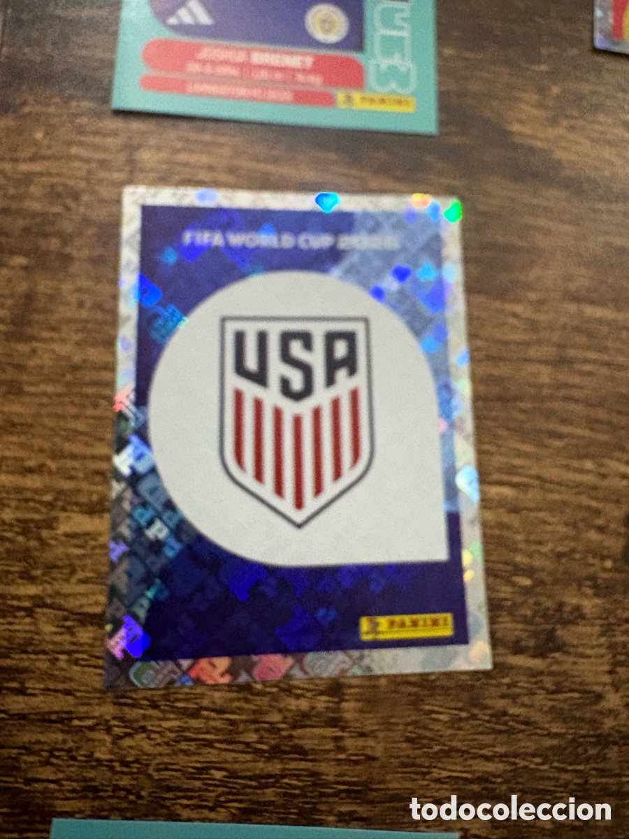 Cromos de f&uacute;tbol: ESCUDO ESTADOS UNIDOS USA 1 MUNDIAL F&Uacute;TBOL 2026 FIFA WORLD CUP PANINI SIN PEGAR PEDIDO M&Iacute;NIMO 3&euro;