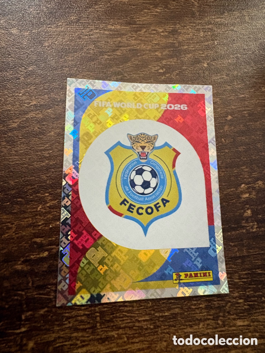 Fu&szlig;ball-Sticker: ESCUDO CONGO COD 1 MUNDIAL F&Uacute;TBOL 2026 FIFA WORLD CUP PANINI SIN PEGAR PEDIDO M&Iacute;NIMO 3&euro;
