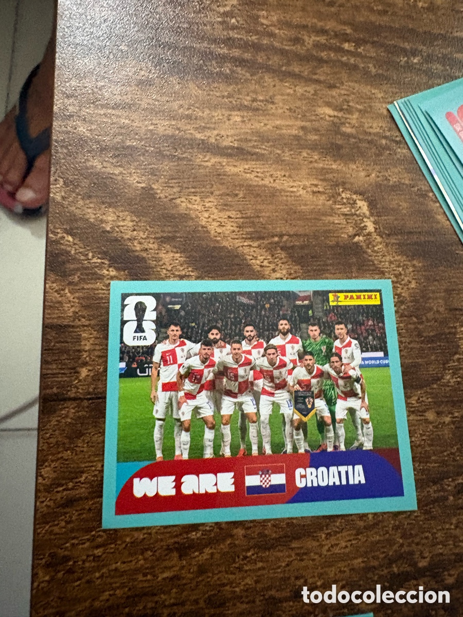 Football Stickers: Fifa World Cup 26 Mundial 2026 CRO 13 Croacia Foto de Equipo Plantilla Alineacion