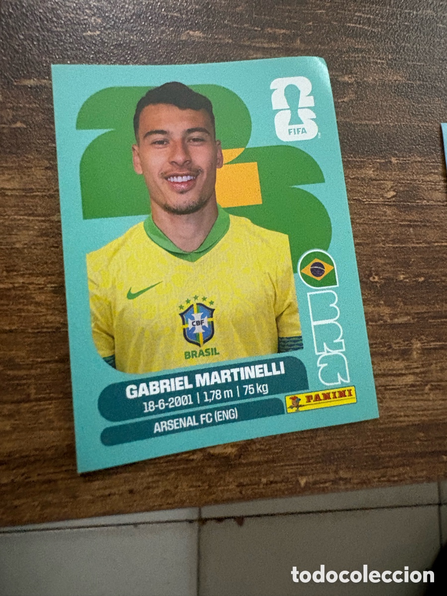 Cromos de f&uacute;tbol: BRA 18 BRA18 GABRIEL MARTINELLI BRASIL ⚽ PANINI FIFA MUNDIAL WORLD CUP 26 2026 STICKER ⚽