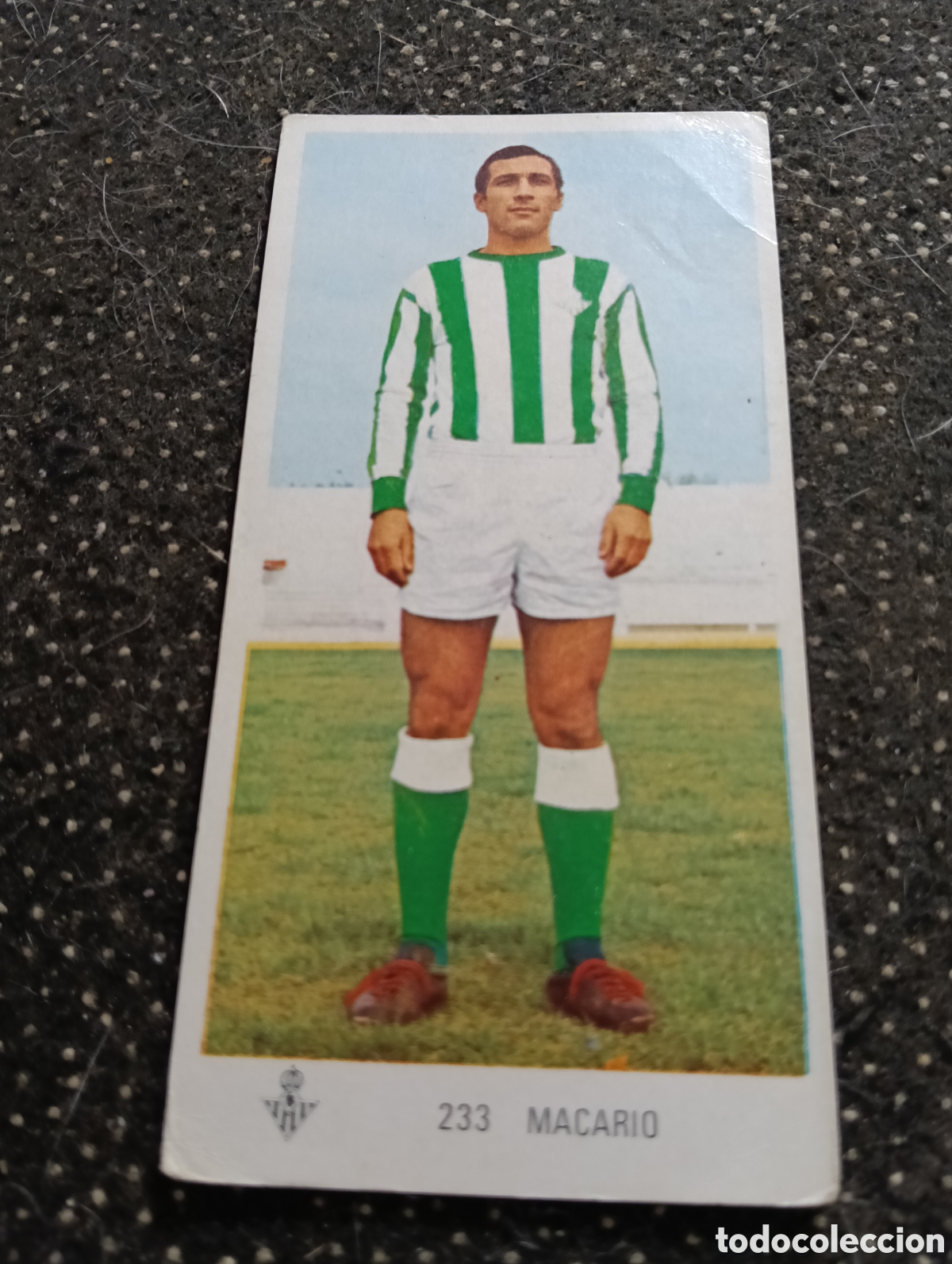 Cromos de f&uacute;tbol: N&deg; 233 Macario Real Betis Ruiz Romero 1971-1972. 71-72. Nunca pegado