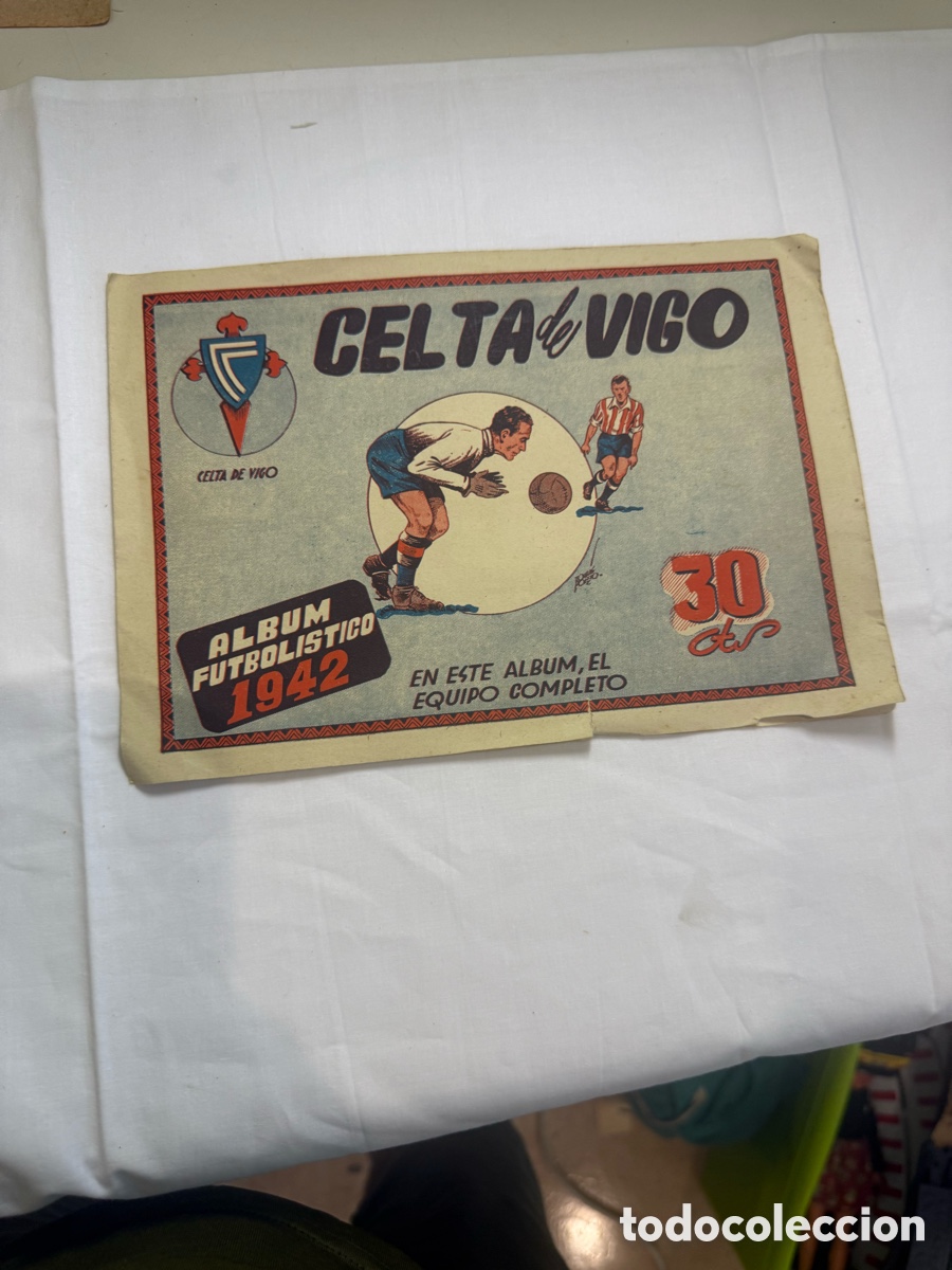 Cromos de Futebol: &Aacute;lbum Futbol&iacute;stico 1942 Celta de Vigo &ndash; Editorial Cisne &ndash; Original &eacute;poca