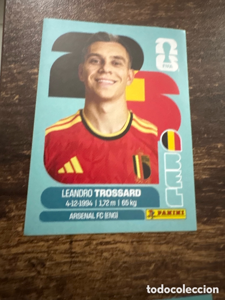 Cromos de f&uacute;tbol: BEL 18 BEL18 LEANDRO TROSSARD BELGICA ⚽ PANINI FIFA MUNDIAL WORLD CUP 26 2026 STICKER