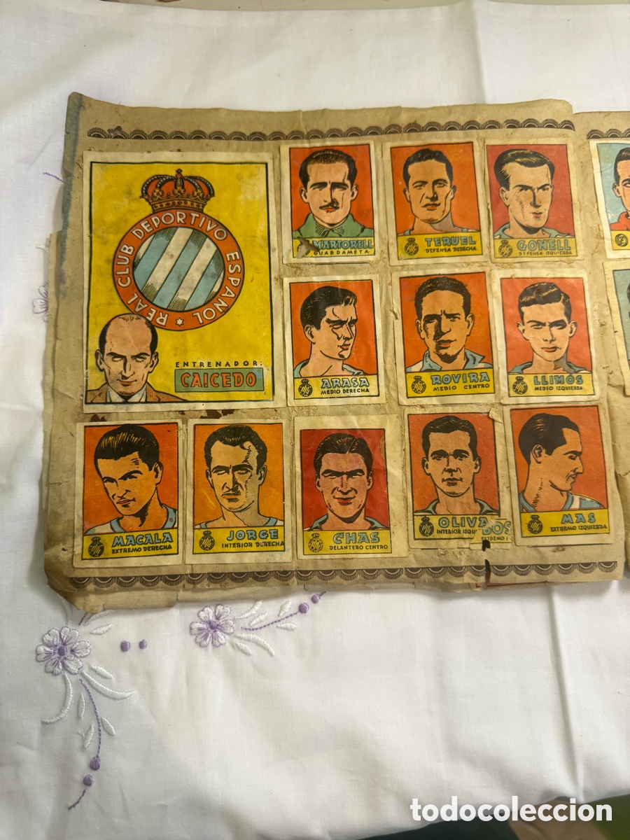 Cromos de f&uacute;tbol: &Aacute;lbum de Cromos Cultura Deportes &ndash; &Aacute;lbum Octavo &ndash; Editorial Bruguera &ndash; 1942 &ndash;Original. Casi completo