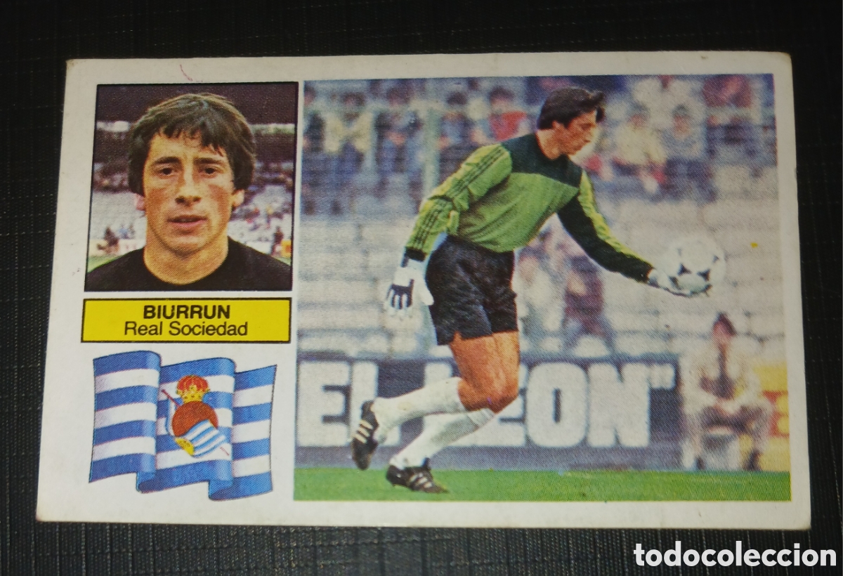 Cromos de f&uacute;tbol: Cromo Biurrun - Real Sociedad - Liga 82 83 / 1982 1983 - Ed. Este