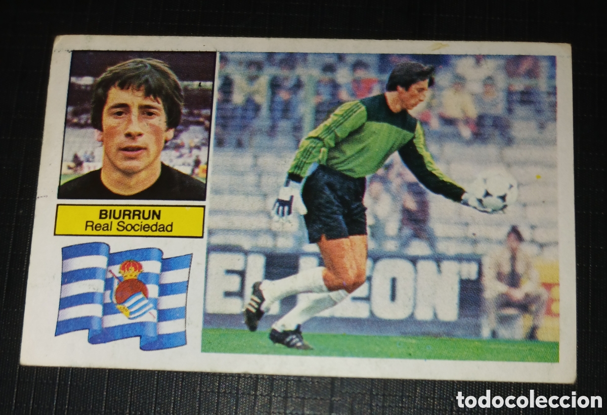 Cromos de f&uacute;tbol: Cromo Biurrun - Real Sociedad - Liga 82 83 / 1982 1983 - Ed. Este