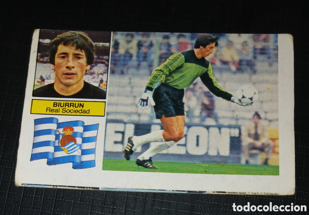 Cromos de f&uacute;tbol: Cromo Biurrun - Real Sociedad - Liga 82 83 / 1982 1983 - Ed. Este