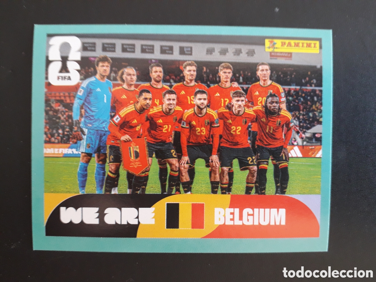 Cromos de f&uacute;tbol: EQUIPO B&Eacute;LGICA BEL 13 MUNDIAL F&Uacute;TBOL 2026 FIFA WORLD CUP PANINI SIN PEGAR PEDIDO M&Iacute;NIMO 3&euro;.