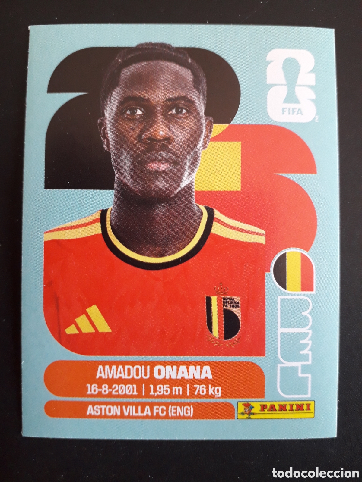 Cromos de f&uacute;tbol: ONANA B&Eacute;LGICA BEL 10 MUNDIAL F&Uacute;TBOL 2026 FIFA WORLD CUP PANINI SIN PEGAR PEDIDO M&Iacute;NIMO 3&euro;