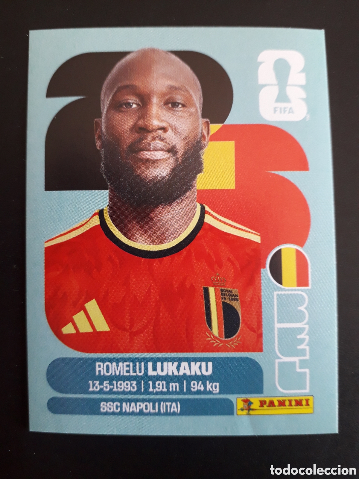Cromos de f&uacute;tbol: LUKAKU B&Eacute;LGICA BEL 20 MUNDIAL F&Uacute;TBOL 2026 FIFA WORLD CUP PANINI SIN PEGAR PEDIDO M&Iacute;NIMO 3&euro;