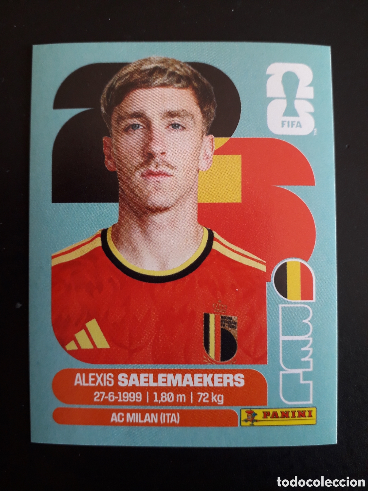 Cromos de f&uacute;tbol: SAELEMAEKERS B&Eacute;LGICA BEL 12 MUNDIAL F&Uacute;TBOL 2026 FIFA WORLD CUP PANINI SIN PEGAR PEDIDO M&Iacute;NIMO 3&euro;.