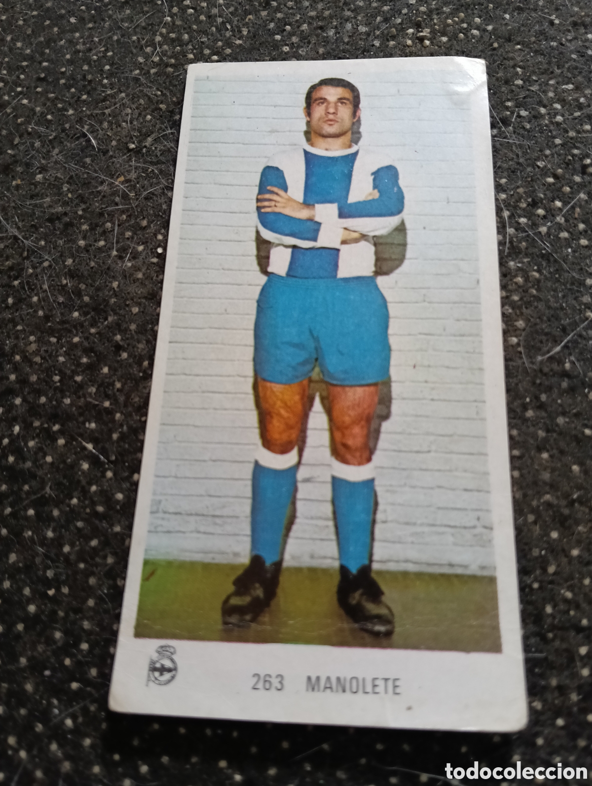 Football Stickers: N&deg; 263 Manolete Deportivo de la Coru&ntilde;a Ruiz Romero 1971-1972. 71-72. Nunca pegado