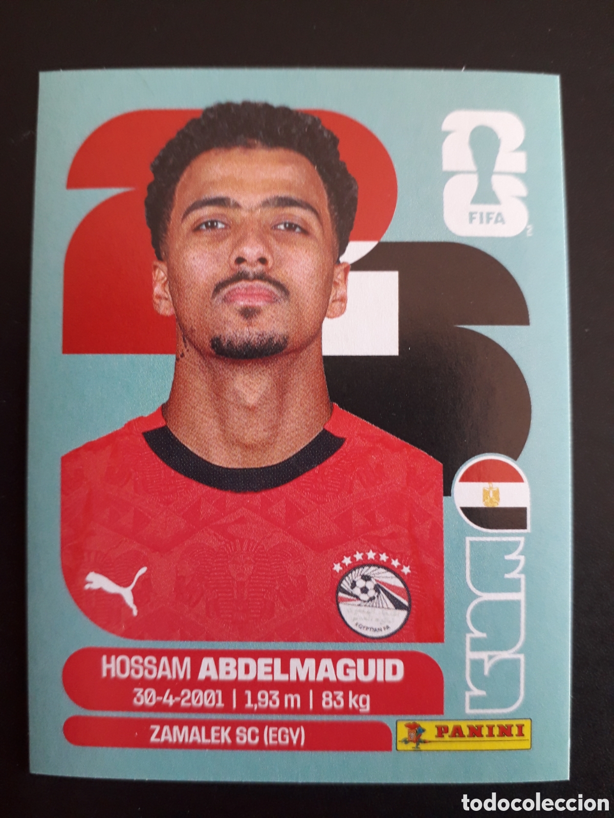 Football Stickers: ABDELMAGUID EGIPTO EGY 8 MUNDIAL F&Uacute;TBOL 2026 FIFA WORLD CUP PANINI SIN PEGAR PEDIDO M&Iacute;NIMO 3&euro;