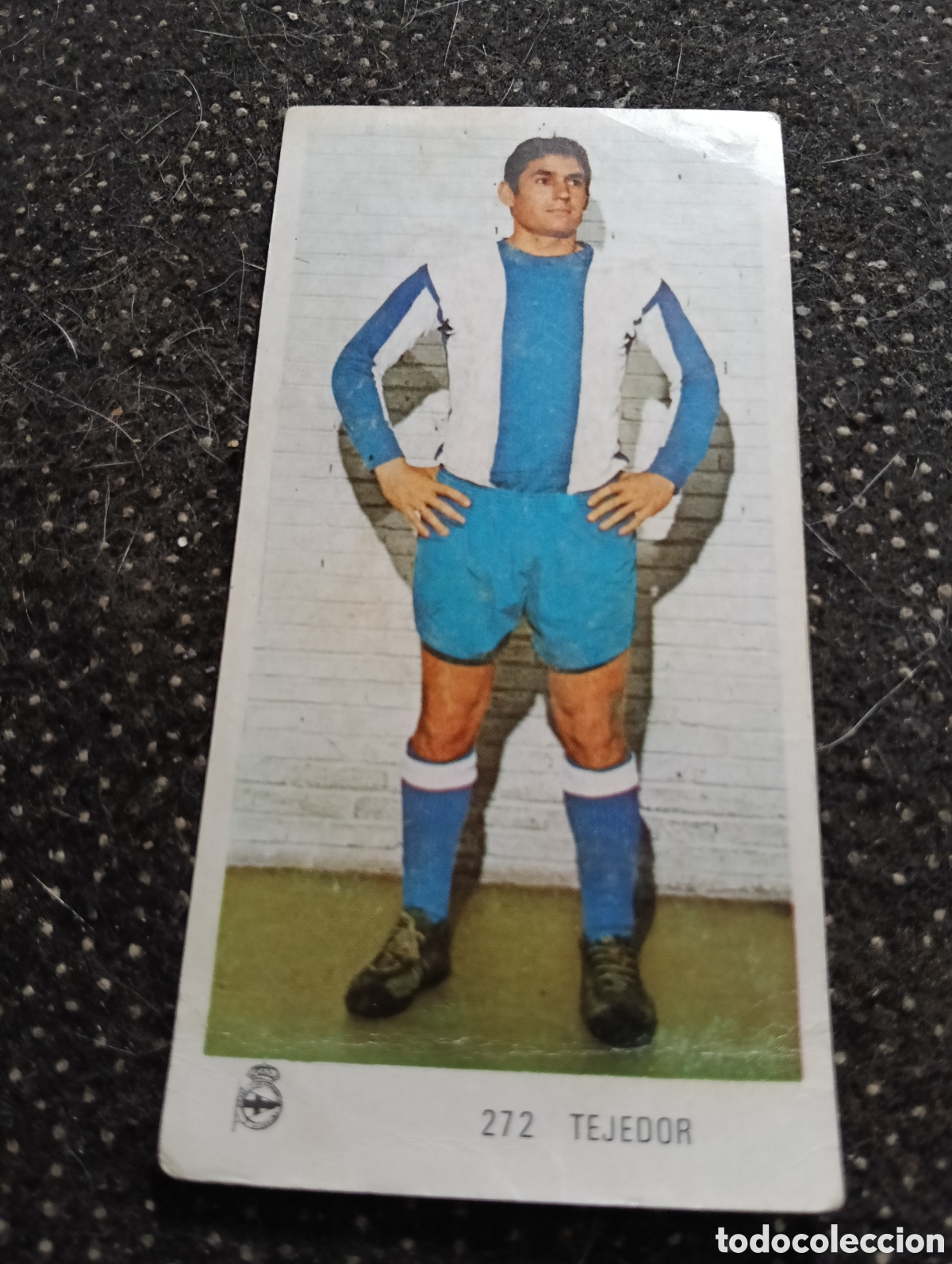 Football Stickers: N&deg; 272 Tejedor Deportivo de la Coru&ntilde;a Ruiz Romero 1971-1972. 71-72. Nunca pegado