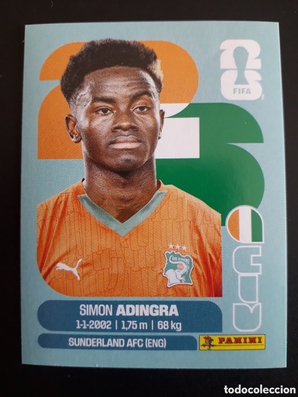 Cromos de f&uacute;tbol: ADINGRA COSTA DE MARFIL CIV 17 MUNDIAL F&Uacute;TBOL 2026 FIFA WORLD CUP PANINI SIN PEGAR PEDIDO M&Iacute;NIMO 3&euro;.