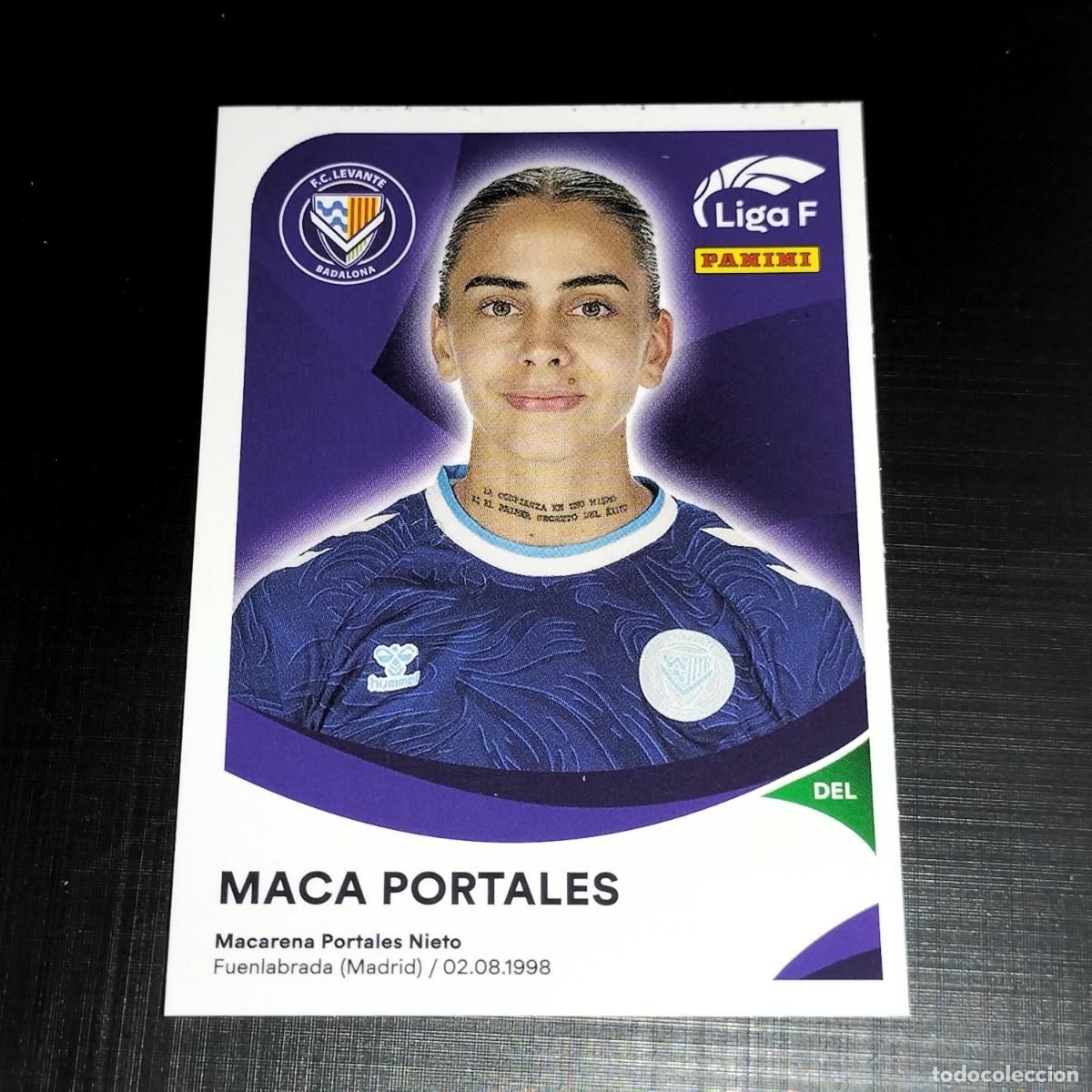 Cromos de f&uacute;tbol: 198 MACA PORTALES FC LEVANTE BADALONA CROMOS LIGA F FEMENINA PANINI 2024 2025 24 25