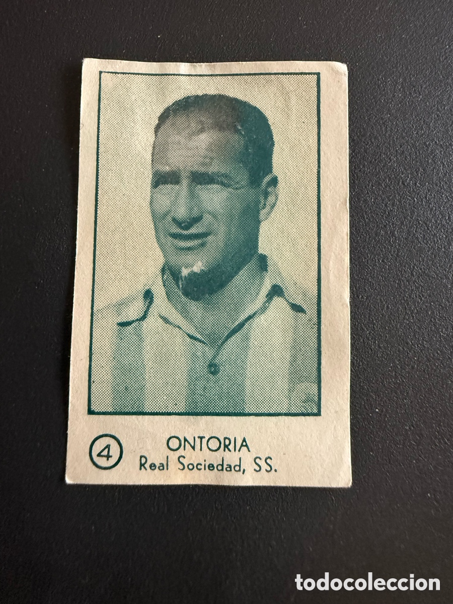 Cromos de f&uacute;tbol: ARGA 54-55. ONTORIA ( Real Sociedad)