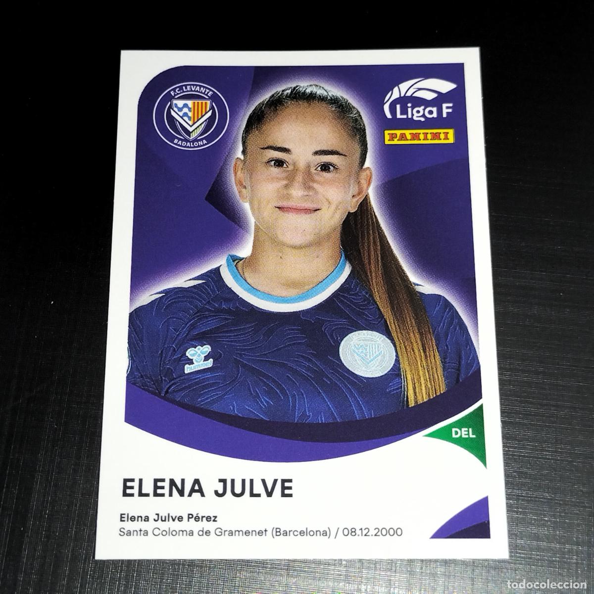 Cromos de f&uacute;tbol: 199 ELENA JULVE FC LEVANTE BADALONA CROMOS LIGA F FEMENINA PANINI 2024 2025 24 25