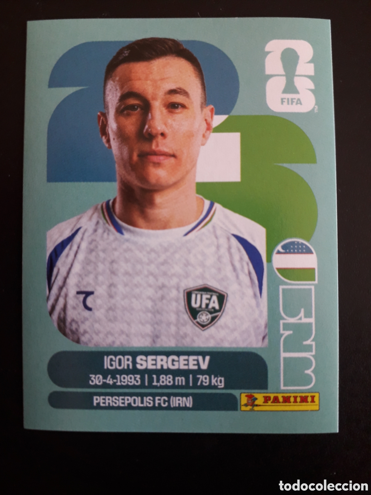 Cromos de f&uacute;tbol: SERGEEV UZBEKISTAN UZB 19 MUNDIAL F&Uacute;TBOL 2026 FIFA WORLD CUP PANINI SIN PEGAR PEDIDO M&Iacute;NIMO 3&euro;.