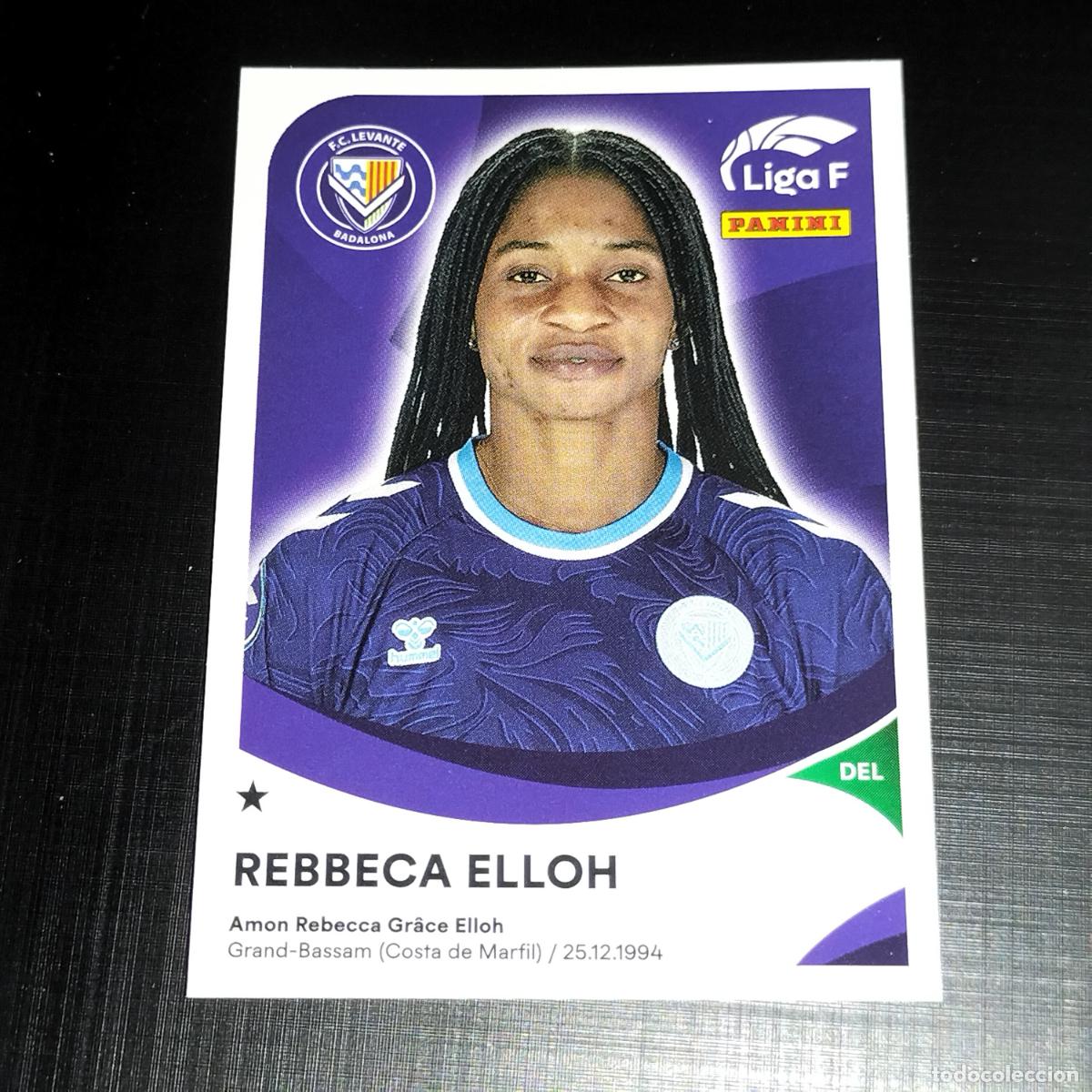 Cromos de f&uacute;tbol: 201 REBBECA ELLOH FC LEVANTE BADALONA CROMOS LIGA F FEMENINA PANINI 2024 2025 24 25