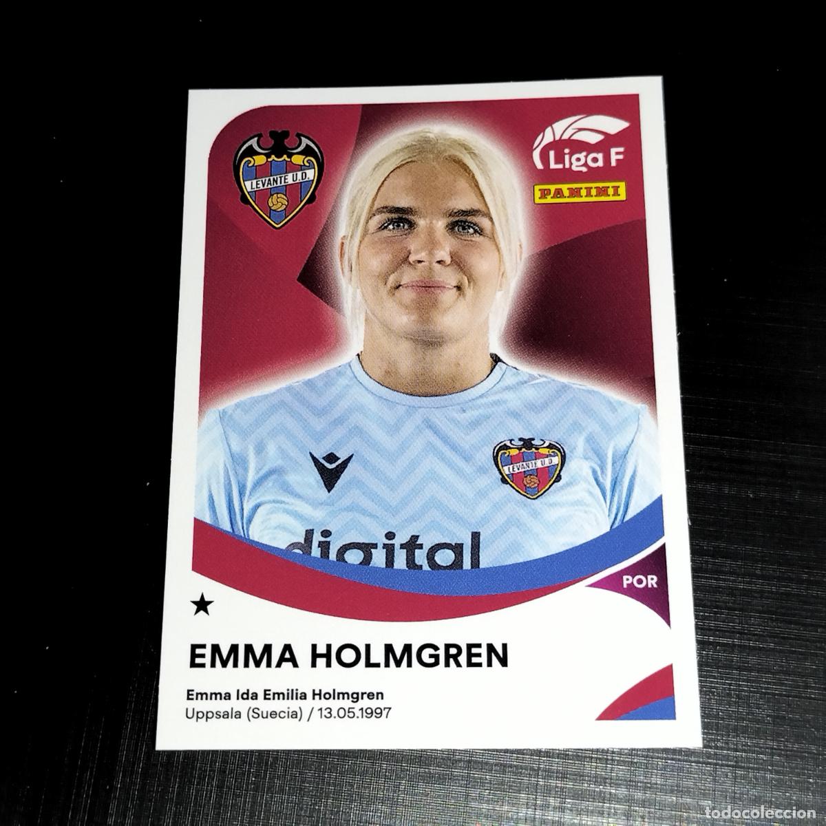 Cromos de f&uacute;tbol: 204 EMMA HOLMGREN LEVANTE UD CROMOS LIGA F FEMENINA PANINI 2024 2025 24 25