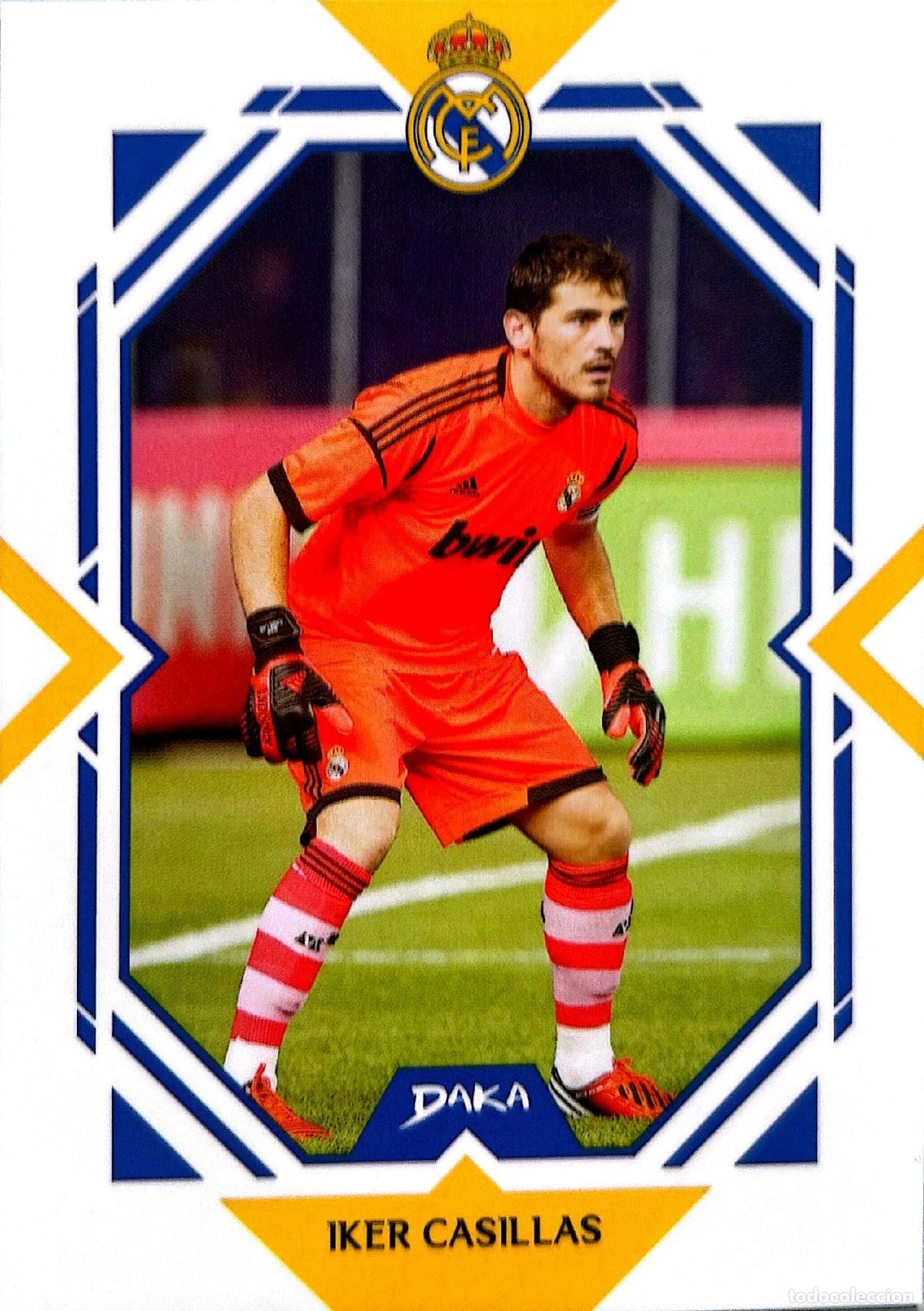 Cromos de f&uacute;tbol: Cromo Iker Casillas Real Madrid C.F. Daka Top Audience 2025-2026