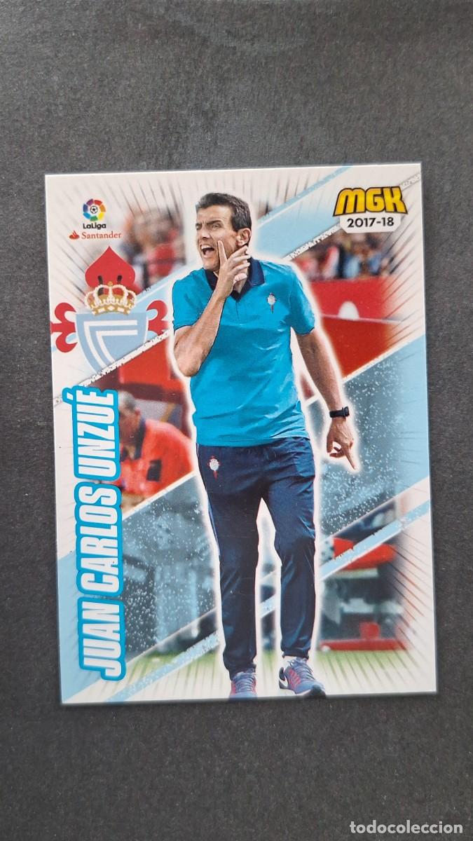Cromos de f&uacute;tbol: L1 JUAN CARLOS UNZUE ENTRENADOR CELTA DE VIGO 158 PANINI MEGACRACKS 2017 2018 17 18