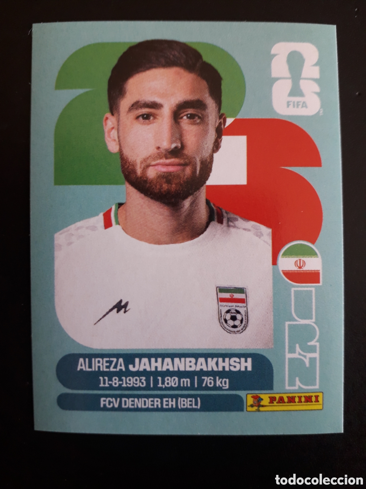 Cromos de f&uacute;tbol: JAHANBAKHSH IR&Aacute;N IRN 19 MUNDIAL F&Uacute;TBOL 2026 FIFA WORLD CUP PANINI SIN PEGAR PEDIDO M&Iacute;NIMO 3&euro;