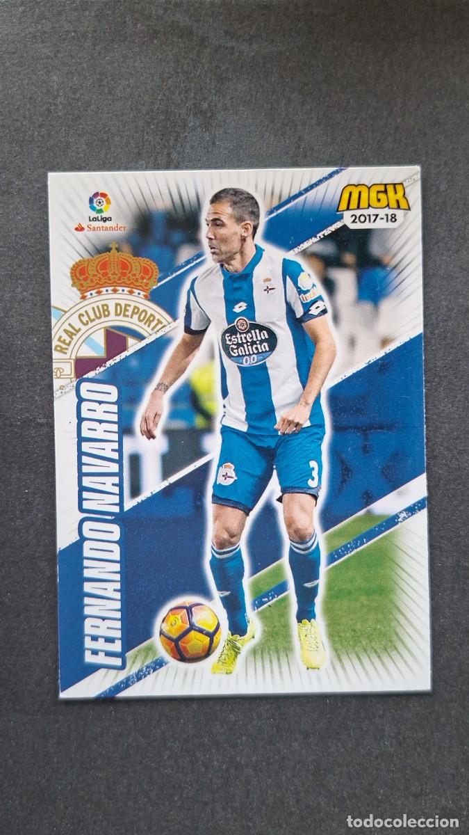 Cromos de f&uacute;tbol: L1 FERNANDO NAVARRO DEPORTIVO DE LA CORU&Ntilde;A 170 PANINI MEGACRACKS 2017 2018 17 18